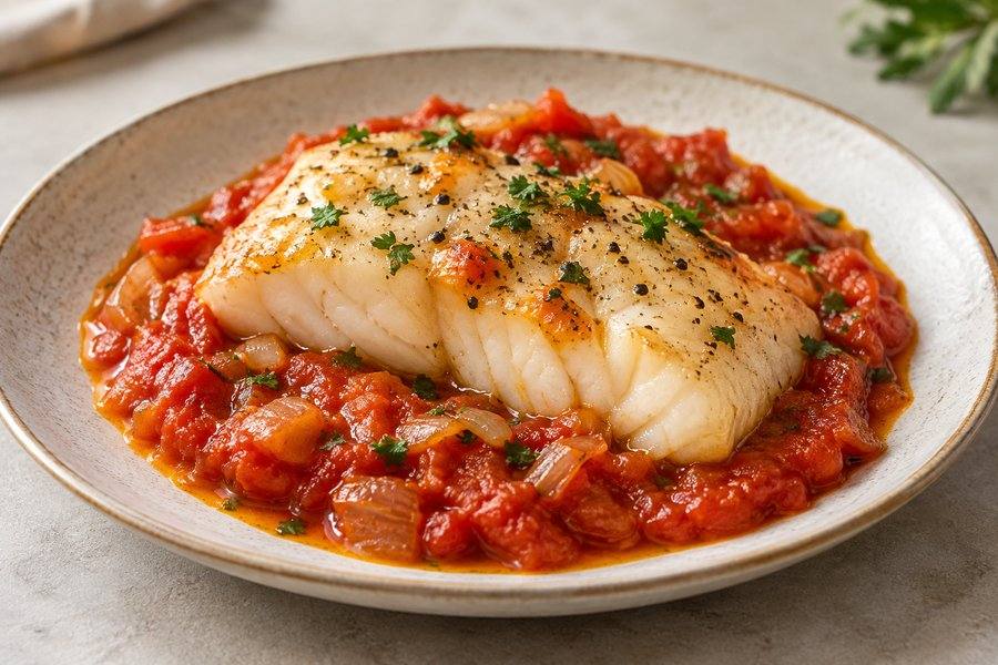 bacalao con tomate