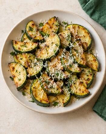 calabacín con parmesano