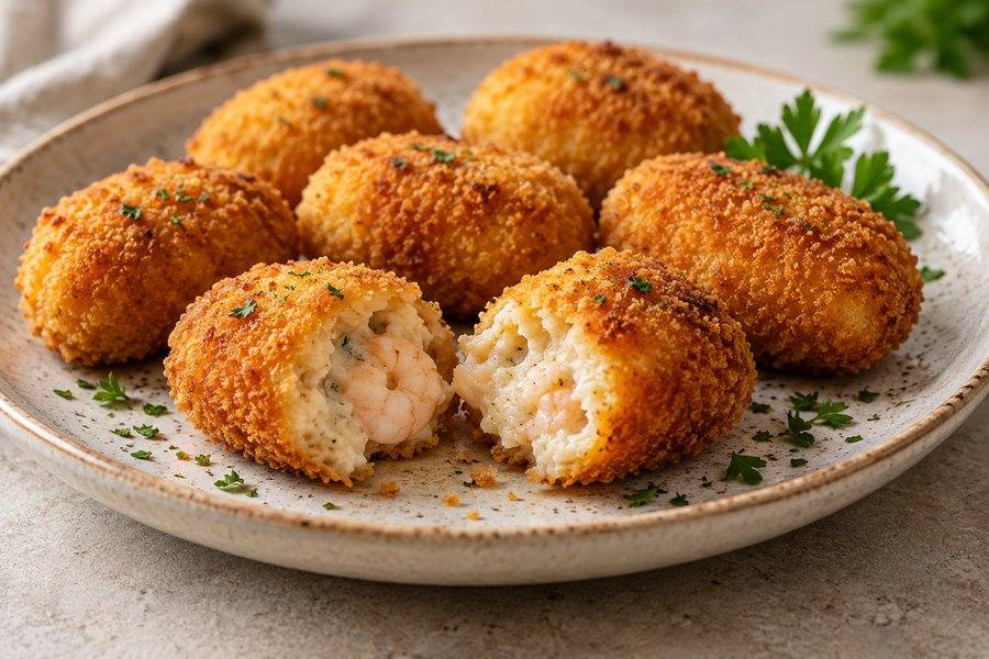croquetas de marisco