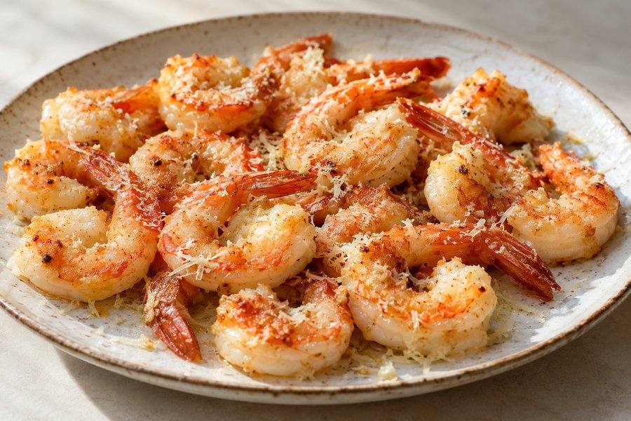 gambas con parmesano