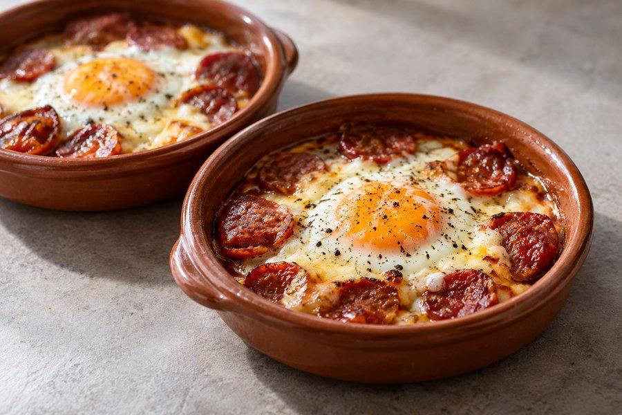 huevos con chorizo