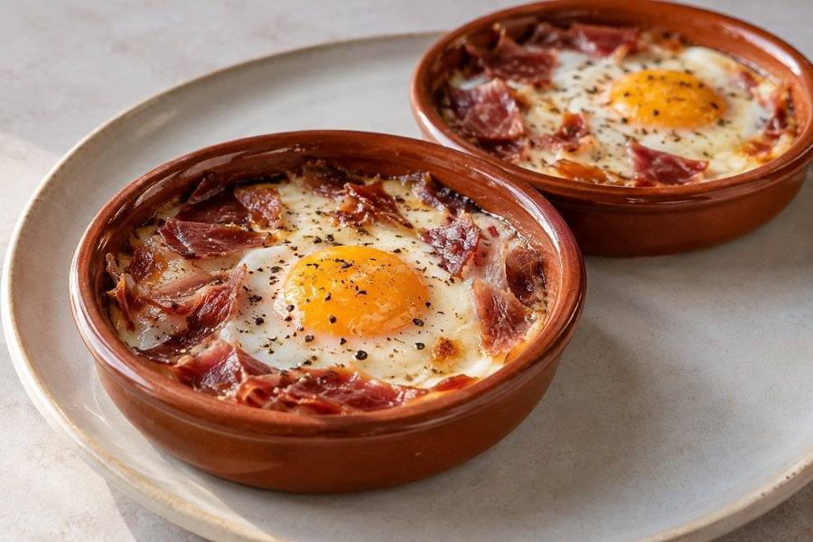 huevos con jamón