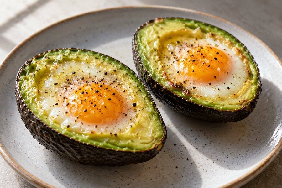 huevos en aguacate