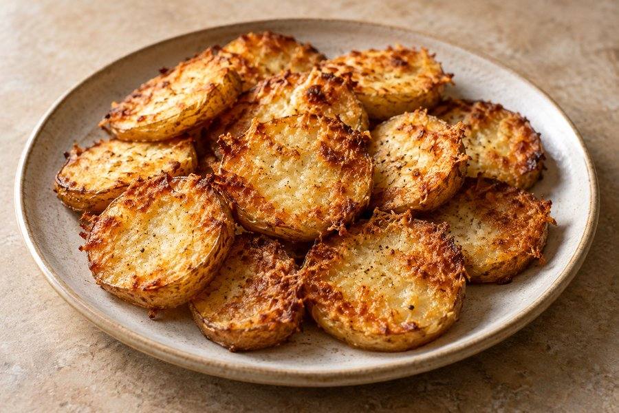 patatas con queso crujiente