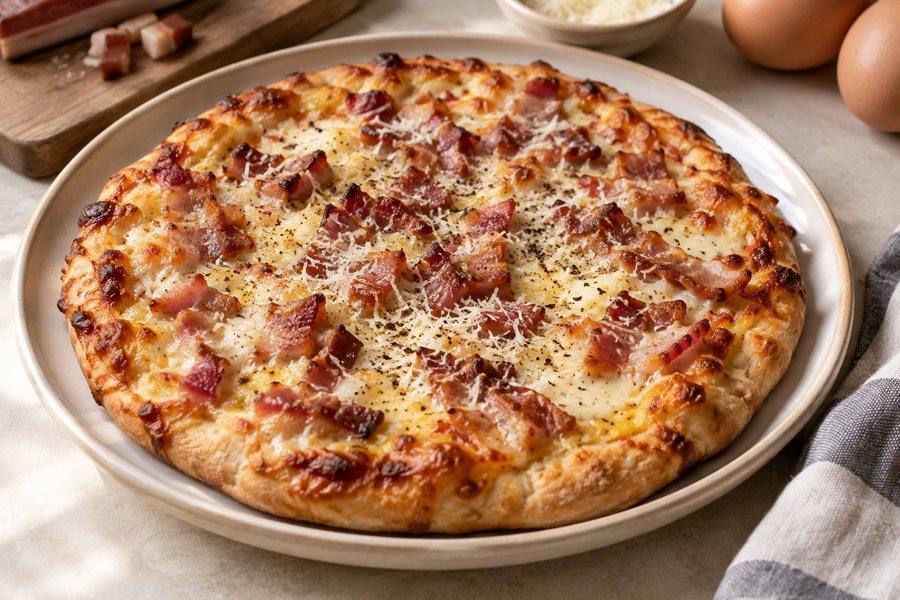 pizza carbonara