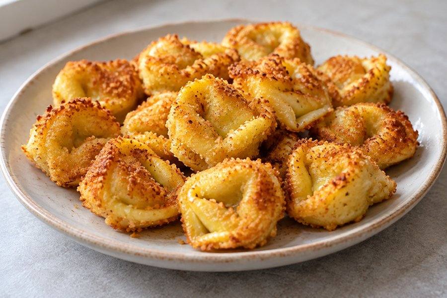tortellini crujientes