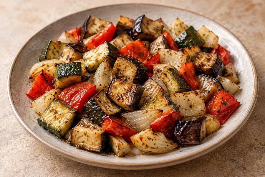 verduras mediterráneas asadas